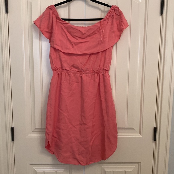 H Halston coral dress - medium - Picture 5 of 5